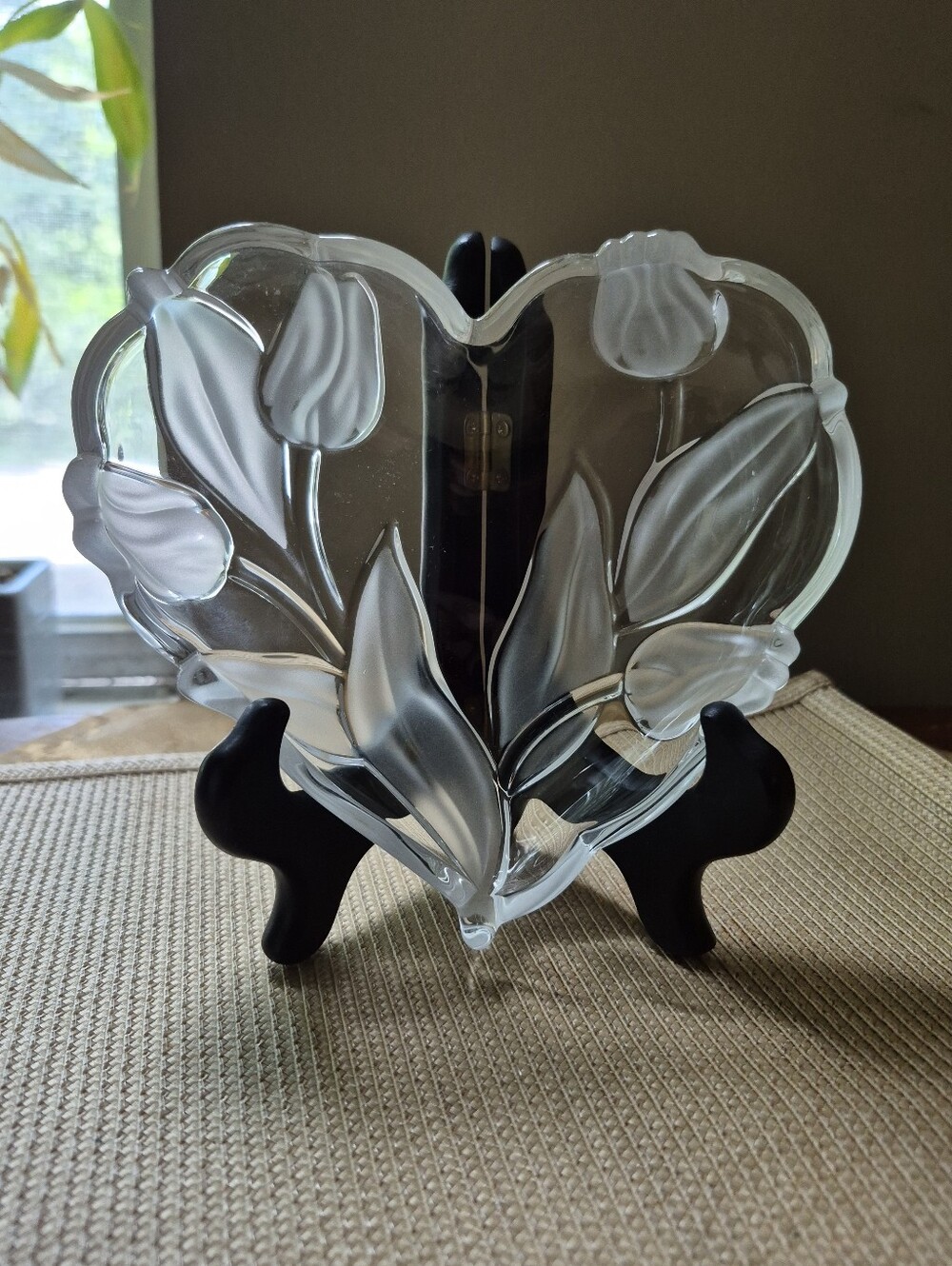 Vintage Mikasa 6" Crystal "Nadine" Trinket Dish